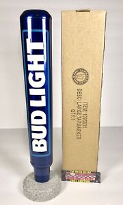 Bud Light Aluminum Logo Beer Tap Handle 12” Tall - Brand New In Box!