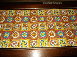 Runner da Tavola centrotavola cotone decorazione stile siciliano Sicilia 140x39 - Picture 1 of 4