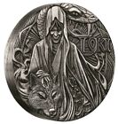 Silbermünze Loki (3.) Nordische Götter 2016 - Tuvalu - 2 Oz Antik Finish