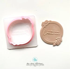 La Mia Comunione Stampo Rilievo Formine Biscotti Cookie Cutter 7x7,5cm - Picture 1 of 1