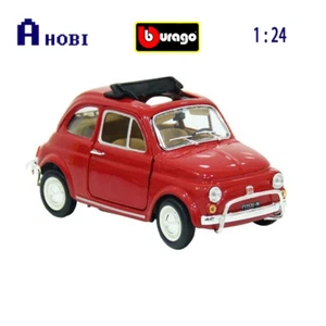 Bburago 1:24 Scale Fiat 500L 1968 Diecast Model Car Red Detailed Replica - Picture 1 of 2