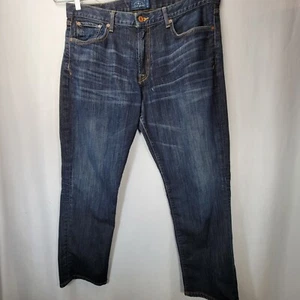 Lucky Brand 221 Original Straight Blue Jeans Mens 36x30 Premium Italian Denim - Picture 1 of 11