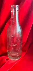 Vintage SUN-SHINE BEVERAGE Empty 10oz Clear IOWA CITY, IOWA - Picture 1 of 10