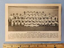 1960 Baseball Guide Page  - 1959 Milwaukee Braves Team Photo - 5x7 Original