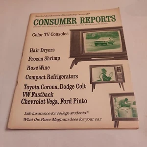 1972 January, Consumer Reports Magazine, Color TV Consoles/Hair Dryers (MH276) - Picture 1 of 3