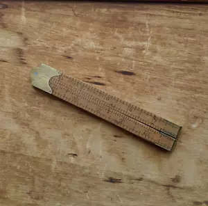 Stanley vintage n. 53 1/2 Righello da Disegno in Legno per Architetto Strumento Pieghevole Falegnameria - Foto 1 di 14
