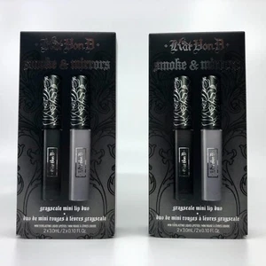 Menge 2 - Kat von D Smoke & Mirrors Graustufen Vegan Everlasting Mini Liquid Lip Duo - Bild 1 von 3