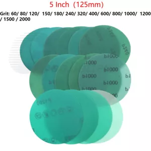 Wet & Dry Sanding discs 125mm 5inch Sandpaper Film Pads 60-2000 Grit Hook & Loop - Picture 1 of 21