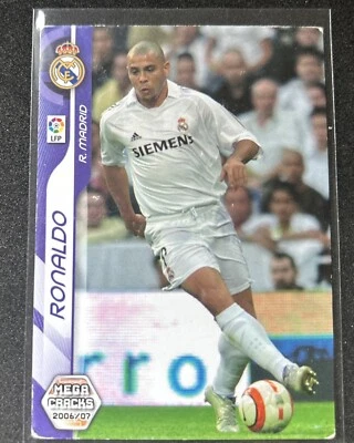 Mega grietas deportivas Ronaldo Nazario 2006-07 Panini #197 Real Madrid R9 🤌 🇧🇷 Foto 1 de 2