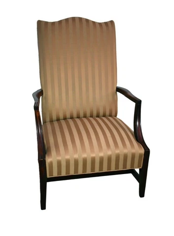 Vintage Chippendale Style Grandparent Chair w/Stretcher Base Cover