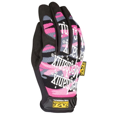Mechanix Womens Original Mechanics Gloves, Pink Camo - Work, Synthetic Leather - Image 1 of 2