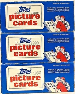 1990 Topps Vending Baseball Unopened Box Sammy Sosa Frank Thomas Lot of 3 - Picture 1 of 1