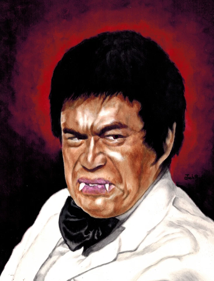 Arte original firmado - Pintura de Sonny Chiba en The Street Fighter Last Revenge Foto 1 de 1