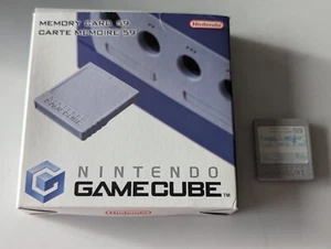 Tarjeta de memoria oficial genuina gris Nintendo Gamecube 59 ¡en caja bloque! - Imagen 1 de 3