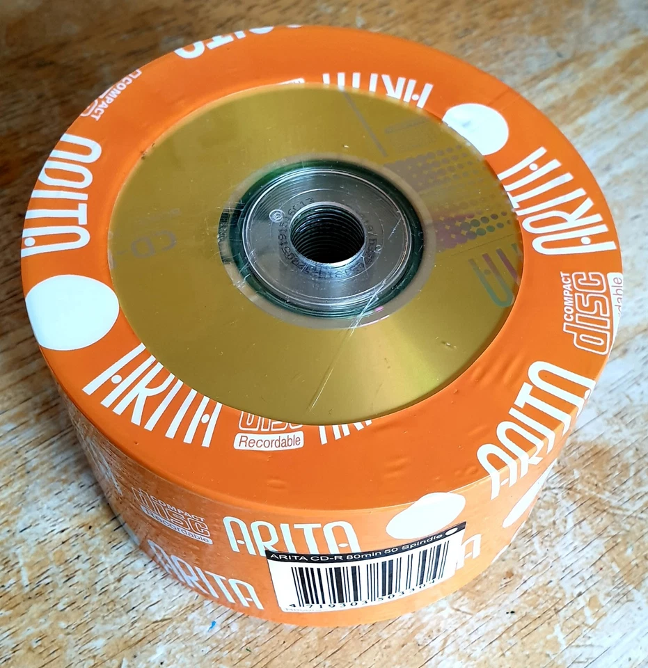 New Arita Ritek 80min 700MB 50 pack CD-R Spindle. Top grade. - Image 1 of 1