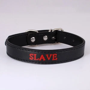 Collar Custom Punk Pu Leather Letter BAD PET Necklace BDSM Gift DIY Choker F4 - Picture 1 of 27