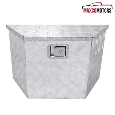 Tool Box Fits 28"/15" Heavy Duty Aluminum Truck Pickup Trailer Storage+Lock+Keys - Image 1 of 4