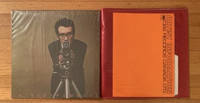 Elvis Costello This Year's Model 1st press 1978 vinyl LP rare CBS press kit - Image 1 of 4
