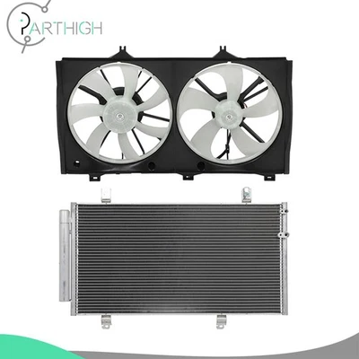 Kit eléctrico doble ventilador de refrigeración y condensador de aire acondicionado coche para Toyota Avalon 2005-2012 Foto 1 de 4