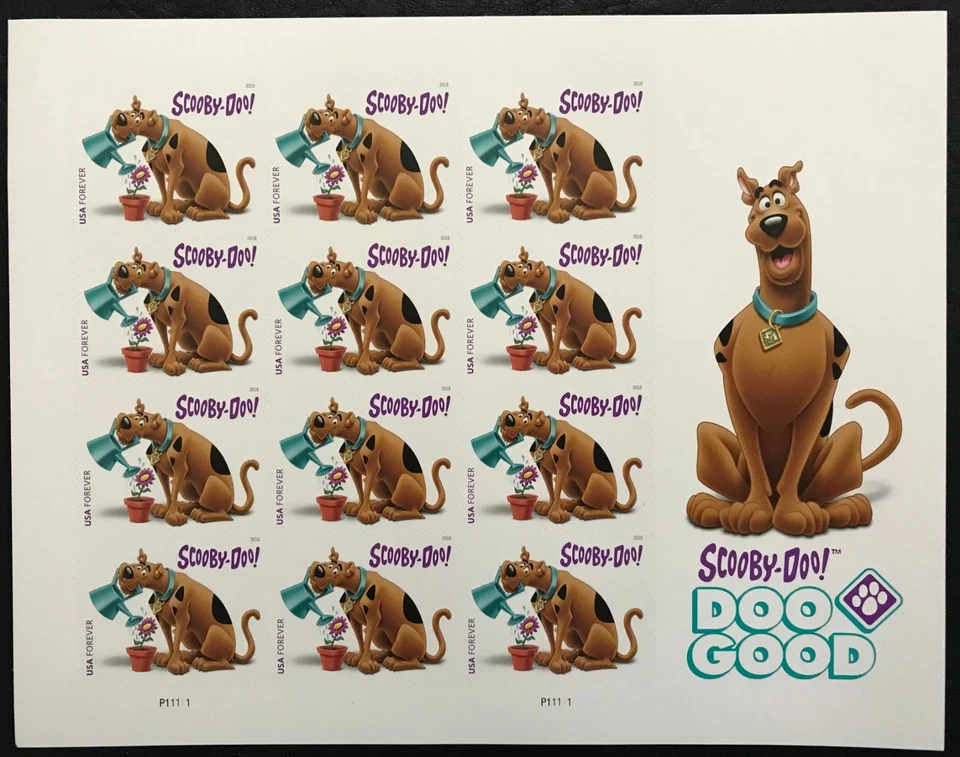 2018 Scott #5299 - Forever -  SCOOBY DOO! - Full Sheet of 12 Stamps - Mint NH - Image 1 of 1