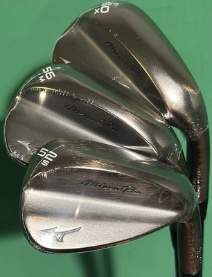 Mizuno Pro T1 Denim Copper Wedge Set 52-10*, 56-10*, 60-06* Steel KBS Hi-REV NEW - Image 1 of 4