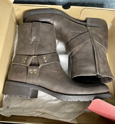 男式亚利桑那州 Jean 扭矩棕色靴子尺寸 11 M 全新带盒 — 第 1/4 张图片