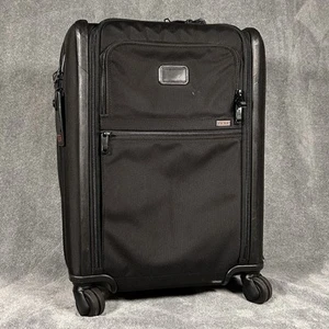 TUMI Alpha 3 Continental Carry-On Suitcase 117162 Black 4-Wheel Expandable - Picture 1 of 20