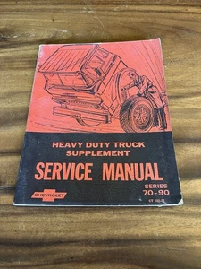 1972 Chevrolet Heavy Duty Truck 70 - 90 Series Service Manual Supplement - Foto 1 di 8