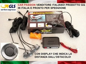Set 4 Capteurs de Stationnement Voiture Gris Écran Intelligent Fortwo Forfour - Picture 1 of 1