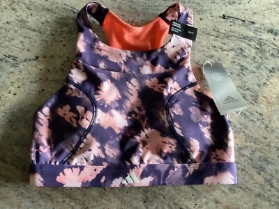 adidas Womens Bra S A-C Purple AeroReady Training Coral Fusion. HR9653  Sample - Image 1 of 4