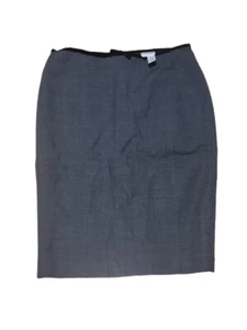 Falda lápiz gris Tracy Reese con detalle de lazo talla 6 - Imagen 1 de 4