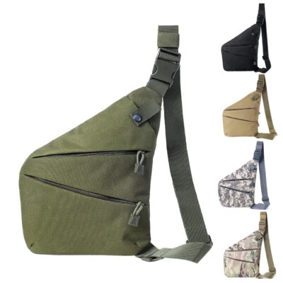 Bolso de Viaje Hombres Bolso Bandolera de Hombro Antirrobo Correa de Seguridad Bolso de Pecho para Hombres Foto 1 de 4