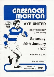 Morton v Ayr United Scottish Cup Third Round 29th January 1977 - Picture 1 of 7