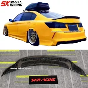 FOR Honda ACCORD 2013-2017 4DR Sedan Rear Spoiler Trunk Wing Forged Carbon Fiber - Picture 1 of 12