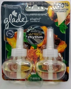 Glade PlugIns Scented Oil Refill Sultry Amber Rhythm Pack of 2 Refills - Picture 1 of 2