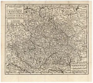 Antique Master Print-MAP-CZECH-BOHEMIA-POLAND-SILESIA-Tirion-1730 - Picture 1 of 1