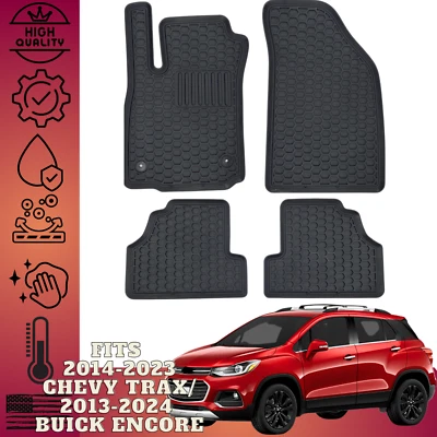 SUPER HEAVY DUTY Floor Mats For Chevrolet Trax / Buick Encore 2014-2023 Full Set - Image 1 of 4