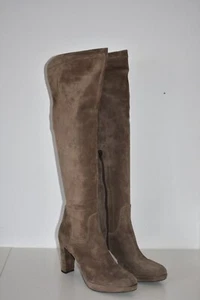 EXTREME * Overknees Stiefel mit Plateau aus Wildleder in Braun Größe 41 - Bild 1 von 9