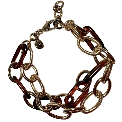 NEW J. Crew Bracelet 7.5” Tortoise Chain Set BL436 - Image 1 of 4