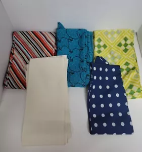 Vintage Women's Scarves Solid And Sheer Multicolor Colors Fabric Lot Of 21 - Picture 1 of 7