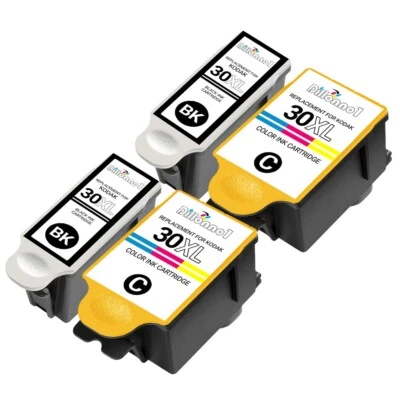 4PK For Kodak 30XL Black & Color Ink Cartridges 1341080 1550532 30 XL - Image 1 of 4