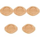  Set of 5 Wooden Teppanyaki Potholder Heat Proof Pad Stone Bowl Hot