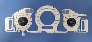 PANEL FRONTAL CALIBRE BLANCO con LUZ FRÍA AZUL EL 2002-2009 MERCEDES W211 CLASE E - Imagen 1 de 5
