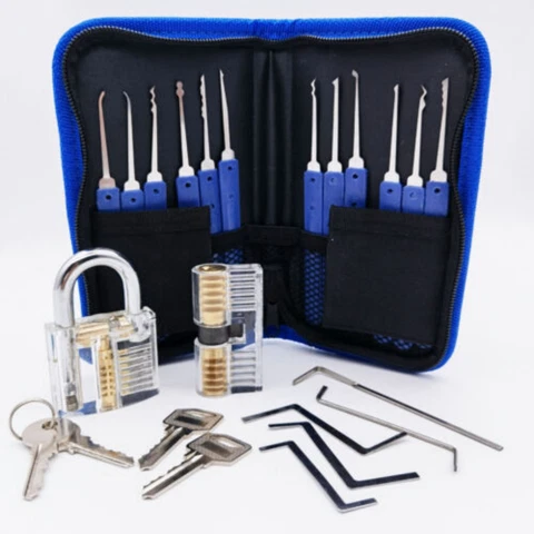 19PCS Magic Lock Removal Tool,Hook Lock Kit,Coupler Lock,Keyboard Slide Sets Cover