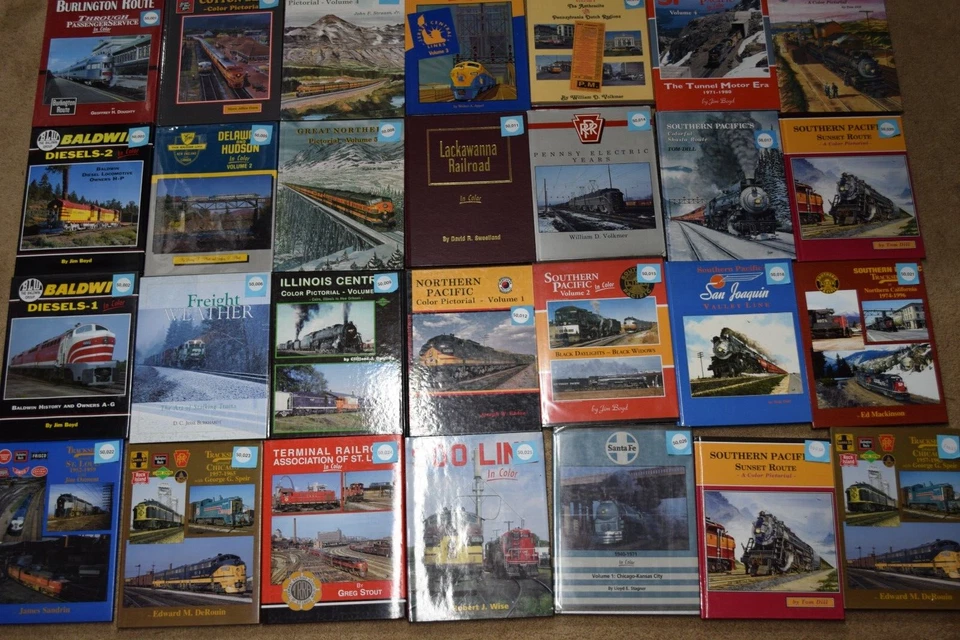 IN COLOR RAILROAD BOOK SP  SOO SF ATSF UP PRR SSW TRACKSIDE sold individually - Image 1 of 1