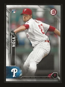 2016 Bowman Aaron Nola Philadelphia Phillies Rookie RC (#125) - Picture 1 of 2