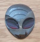 Metal 3D Quality Alienware Alien Head Car Decals Sticker Emblem - Metal Red2 Eye