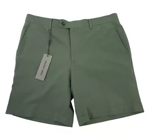 Spier & Mackay Mens Green Contemporary Seersucker Shorts Size 34 - Picture 1 of 18