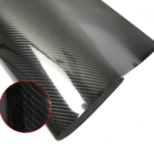 6D Car Interior Wrap Sticker Glossy Carbon Fiber Vinyl Film Car Auto Accessories - Bild 1 von 13