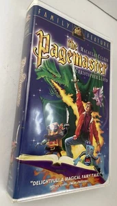 The Pagemaster VHS Tape 1995 Clamshell Macaulay Culkin & Christopher Lloyd - Picture 1 of 5